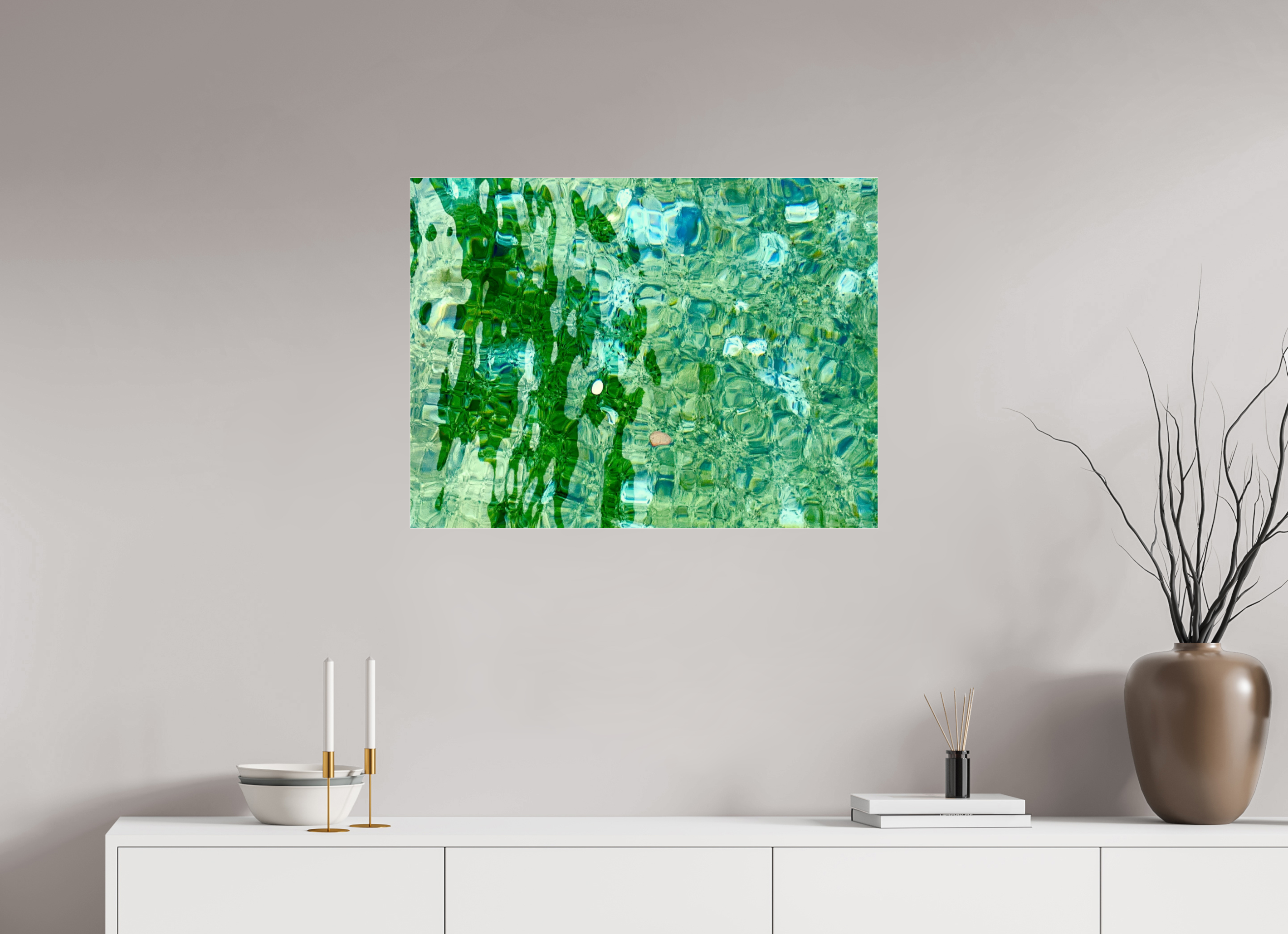 80 x 60 cm, Foto-Abzug hinter Acrylglas glänzend Mosaique